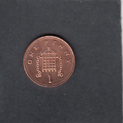 Beschrijving: 1 Pence ELIZABETH II